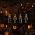 Varal com Esqueletos Halloween - 4 Mini Esqueletos de 15cm Cada - Imagem 1