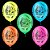 Balão Neon Sortido Decorado - 25 unidades - Imagem 1