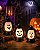 Luminária Fantasma Halloween Lampião de LED – Pisca Colorido - Imagem 1