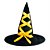 Chapéu Bruxa Listrada Halloween - Imagem 2