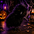 Coruja de Halloween Preta Decorativa de 15 cm - Imagem 1