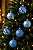 Bolas de Natal Texturizadas Ondas Azul Claro 8cm - 6 Unidades - Imagem 1