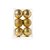 Bolas de Natal Com Losango Brilhante Ouro 8CM - 6 Peças - Imagem 1