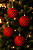 Bola de Natal Vermelha com Glitter 10cm – Kit com 4 Unidades - Imagem 1
