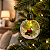 Enfeite Bola de Natal Decorativa com Led - 8 cm - Imagem 1