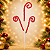 Pick 3 Candy Canes Poa Vermelho Branco (Enfeite Candy Cane) - 1 Unidade - Imagem 1