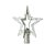 Estrela Vazada Prata 20cm - Imagem 1