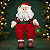 Papai Noel Sentado Segurando Lanterna 58cm - Imagem 1