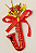 Ornamento Sax Vermelho – Kit com 2 Unidades - Imagem 1