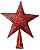Estrela Ponteira de Árvore 25x20cm Vermelha - Imagem 1