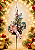 Pick Passarinho com Pinha Rosa – 35cm - Imagem 1