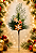 Pick Decorativo Floco de Neve e Gingerbread – 37cm - Imagem 1
