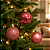 Kit 3 Bolas Lisa/Fosca/Glitter 8cm Rosa Blush - Imagem 1