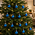 Bola Lisa De Natal Azul 3cm - 12 Unidades - Imagem 1