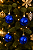 Bolas de Natal Azul Lisa 6cm - 4 Unidades - Imagem 1