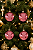 Bolas de Natal Rosa Lisa 6cm - 4 Unidades - Imagem 1