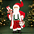 Papai Noel Festivo 41cm – Enfeite Natalino Tradicional e Encantador - Imagem 1