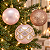 Bolas de Natal Mistas Decoradas – Rosa e Prata – 6 cm – Kit com 9 Unidades - Imagem 1