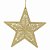Estrela Filigrana Dourada 15cm - Imagem 1