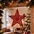 Estrela Filigrana Vermelha 20cm – Ponteira ou Enfeite de Natal Brilhante - Imagem 1