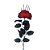 Rosa Halloween com Enfeite - 41cm - 1 Unidade - Imagem 1