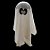 Fantasma Decorativo Halloween de Pendurar - 50cm - Imagem 1