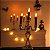 Candelabro Castiçal Caveira Led Halloween 37cm - Efeito Chama em Movimento - Imagem 1