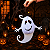 Enfeite Fantasma Papel Sanfona Halloween 30cm - Imagem 1