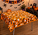 Toalha Perolada De Mesa Halloween Laranja - 78x78cm- 10 Unidades - Imagem 1