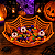 Cesta Bandeja Teia De Aranha Festa Halloween - Imagem 1