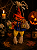 Enfeite Espantalho no Balanço Decoração Suspensa Halloween - 32cm - Imagem 1