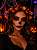 Coroa Led Halloween 18cm - Cores Sortidas (Preto/Branco ou Laranja) - 1 Unidade - Imagem 1
