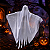 Enfeite Fantasma Branco Para Pendurar Halloween - 60cm - Imagem 1