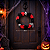 Guirlanda Caveira com Flores Halloween 26cm - Imagem 1