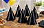 Chapéu de Aniversário Festa - Preto - 8 Unidades - Imagem 1
