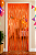 Cortina Decorativa Metalizada - Cor Laranja - 1x2 Metros - Imagem 1