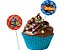 Bandeirinha para Docinhos Festa Hot Wheels 9cm - 8 Unidades - Imagem 1