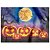 Tnt Painel Dia Das Bruxas Halloween Abóbora 1,00m X 1,40m - Imagem 1