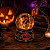 Caveira Globo de Água a Corda Halloween - 18cm - Imagem 1