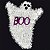 Enfeite Decorativo Fastasminha Boo para Pendurar 35cm x 25cm - Halloween - Imagem 1