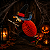 Enfeite Halloween Bruxa na Vassoura Sanfonada 30cm – Toque Clássico e Divertido! - Imagem 1
