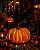 Abóbora Respingo Laranja para Decoração de Halloween - Imagem 1