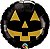 Balão Metalizado Abóbora Jack Halloween - 9 Polegadas - 23cm - Imagem 1