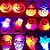 Broche Botton Luminoso Led com Alfinete Halloween - 1 Unidade - Imagem 1