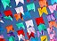 Bandeirinhas Colorida de Festa Junina de Plástico 16x20cm - 10 metros - Imagem 2