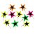 Palito Decorativo Estrelas Neon - 10 Unidades - Imagem 1