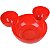 A Tigela Mouse Petisqueira Divisória Prato P/ Crianças Cor Vermelho 21,5cm x 18cm - 1 Unidade - Imagem 1