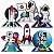 Decoração de Mesa Festa Astronauta em Papel Cartonado 20x15cm - 6 Unidades - Imagem 1