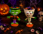 Taça Plástica Colorida Monstrinhos C/ Braços Articuláveis Halloween - Sortido - 1 Unidade - Imagem 1