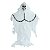 Enfeite Halloween Caveira Fantasma 80cm Branca - Imagem 1